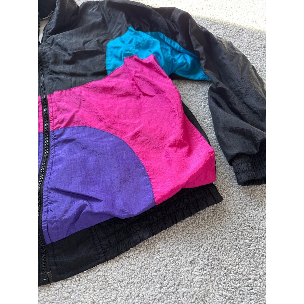 90's Vintage Lightweight track jacket Longstreet Missy Size Medium Full Zip - Picture 2 of 5